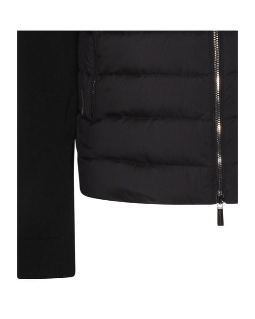 Moorer Black Padded Down Jacket for men