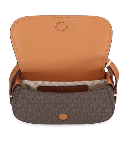 MICHAEL Michael Kors Brown Lydia Monogram Shoulder Bag