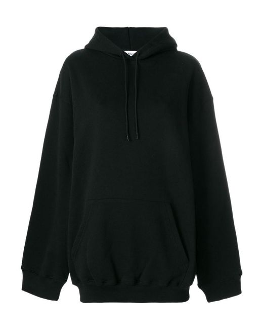 Balenciaga Black Oversized Logo Hoodie