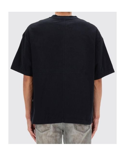 Purple Brand Black Dust Print T-Shirt for men