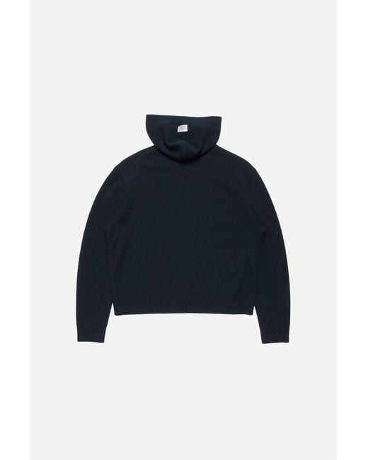 Acne Blue Cashmere Hoodie for men