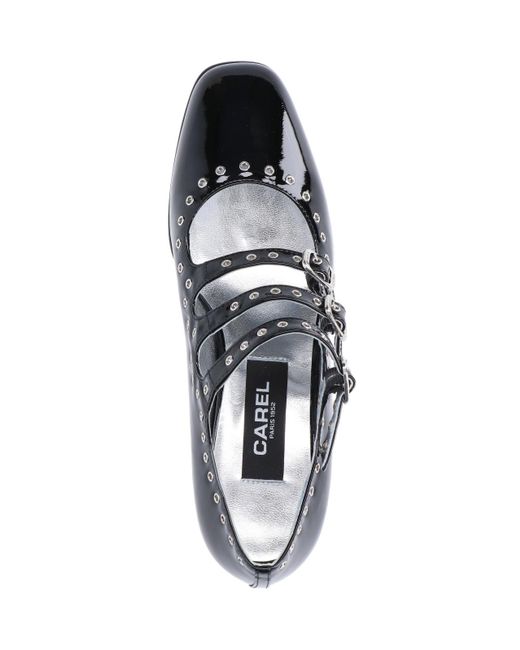 CAREL PARIS Black Camden Mary Janes Pumps