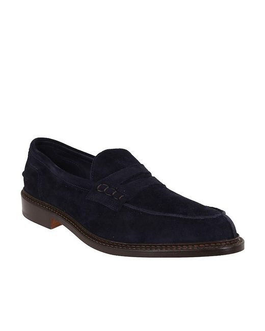 Tricker's Blue Tricker's Adam Penny Loafers for men