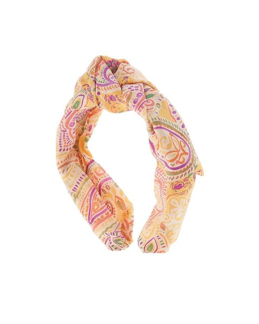 Etro Pink Pattern Printed Hair Accessories