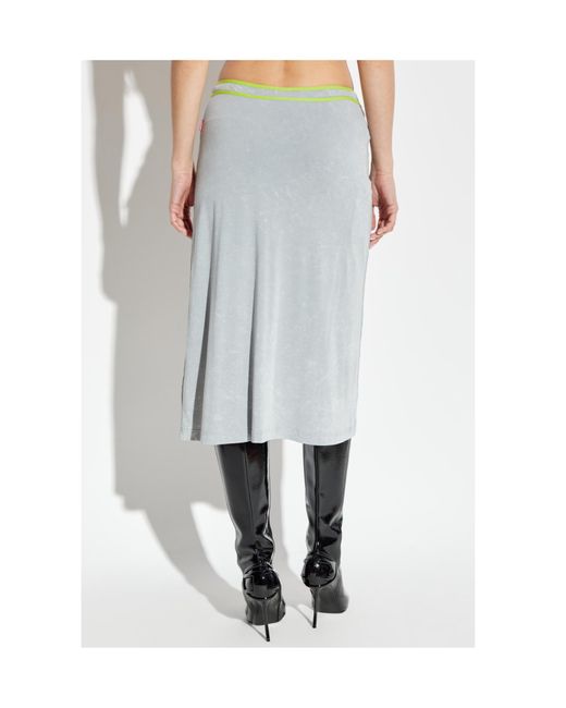 DIESEL Blue O-Fine Low-Rise Skirt