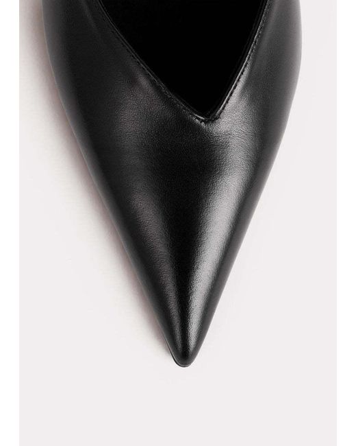 Totême Black Totême Pointed Toe Slip On Ballerinas