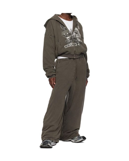 Lu'u Dan Gray Bontans Drawstring Casual Pants for men