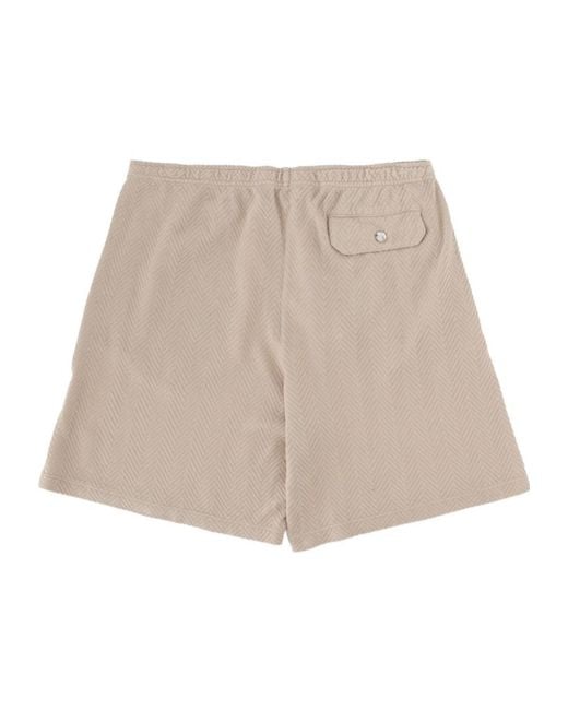 Missoni Natural Textured Elastic-Waist Shorts for men