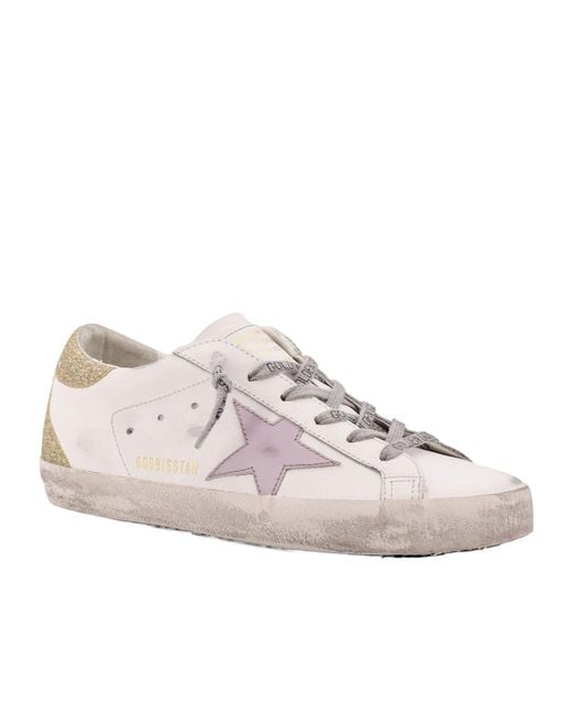 Golden Goose Deluxe Brand Pink Super Star Low-Top Sneakers