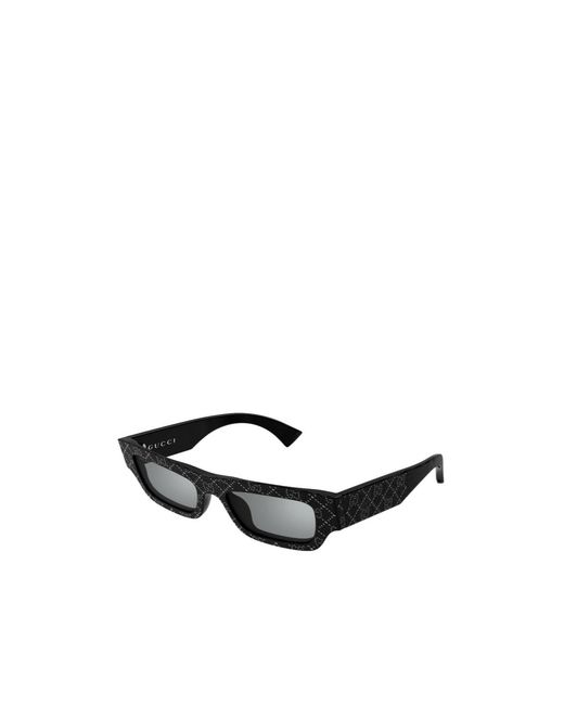 Gucci White Eyewear Rectangle Frame Sunglasses for men
