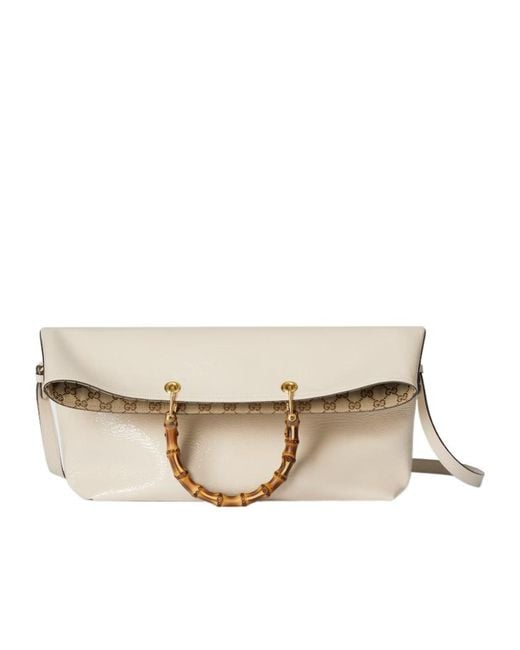 Gucci Natural Bamboo Large Reversible Tote Bag
