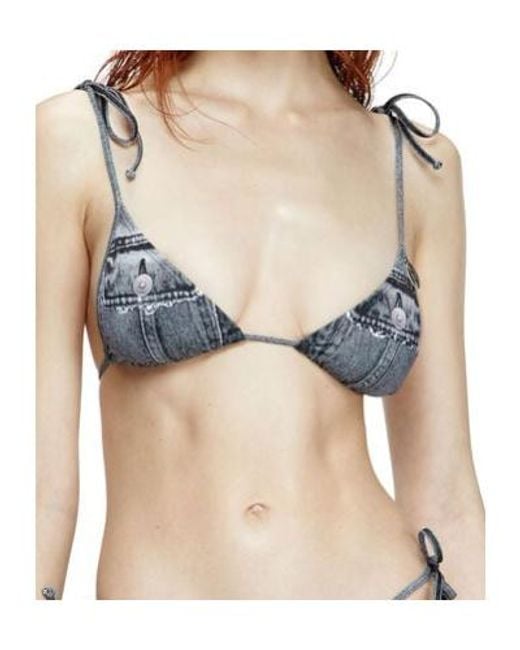 DIESEL Blue Tatiana-Dnm Bikini Top