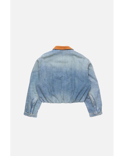 Acne Blue Denim Bomber Jacket