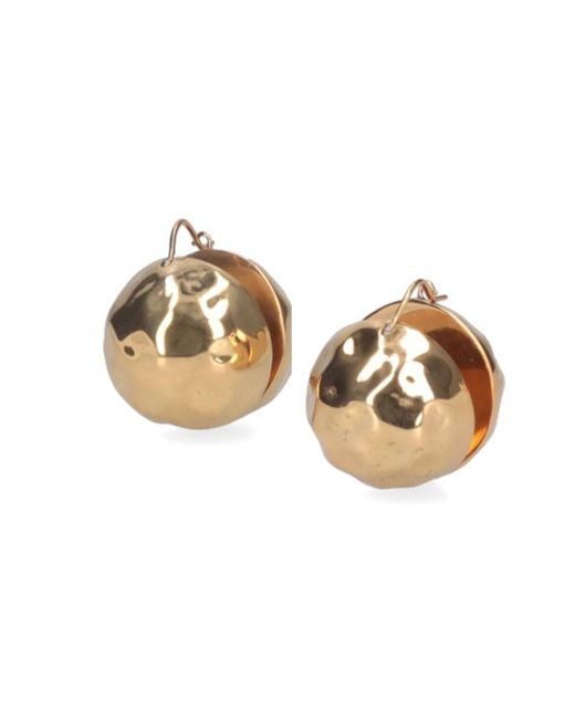 Patou Metallic Sculpted Stud Earrings