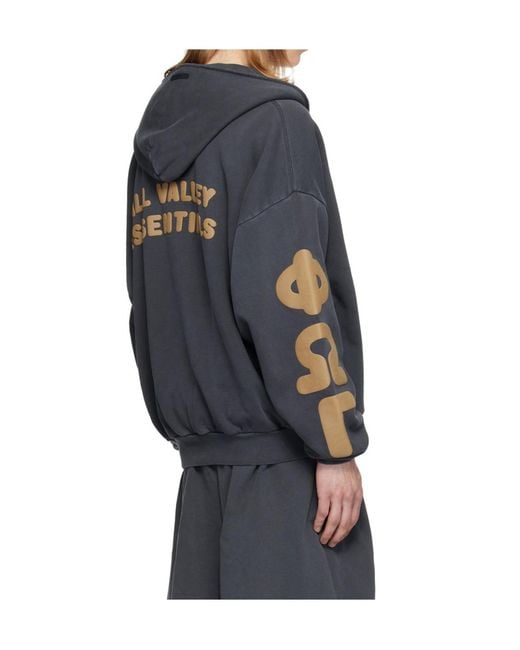 Fear Of God Blue Zippered Hoodie for men