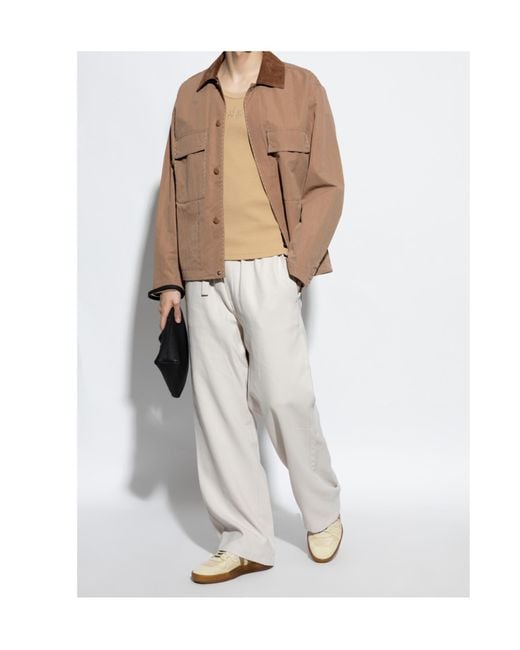 Lanvin Brown Clay Mesh Sneakers for men