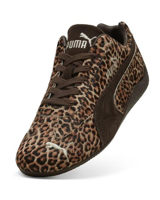 PUMA Brown Speedcat Low-Top Sneakers