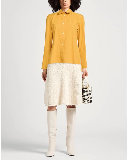Marni Yellow Solid Color Long Shirt
