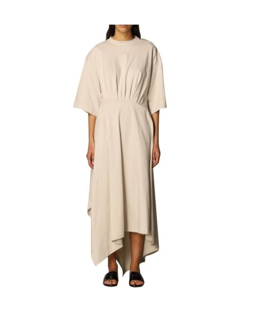 Balenciaga White Wrapped T-Shirt Dress