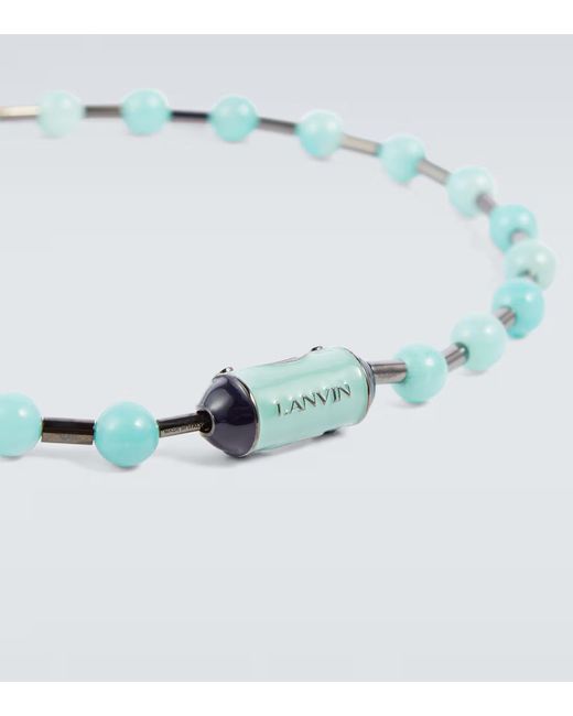 Lanvin Metallic Beaded Bracelet for men