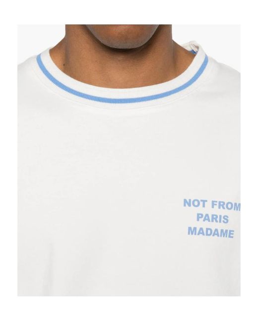 Drole de Monsieur White Short-Sleeved T-Shirt for men