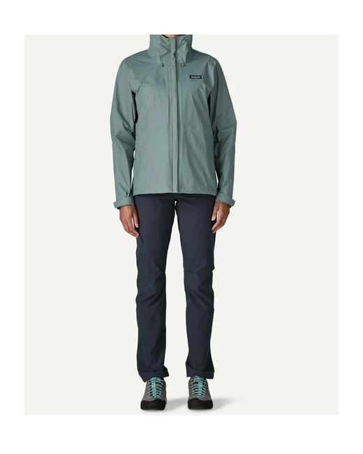 Patagonia Blue Long-Sleeved Casual Jacket