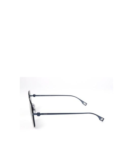 Fendi Multicolor Geometric Frame Sunglasses