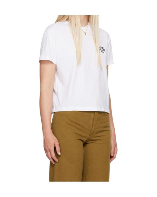 A.P.C. White Rue Madame T-Shirt