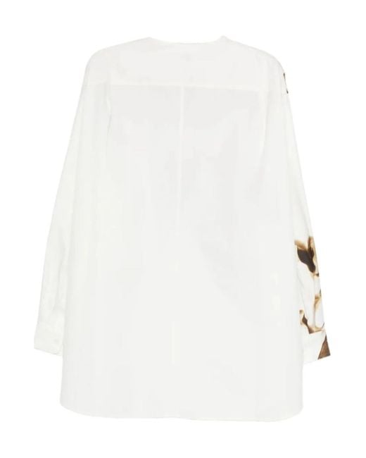 Dries Van Noten White Long Sleeve Shirt for men