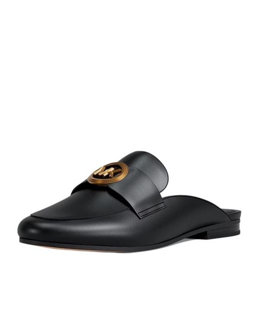 MICHAEL Michael Kors Black Mckenzie Leather Mules