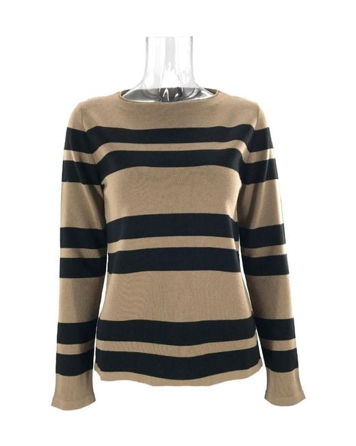 Weekend by Maxmara Black Striped Sweater