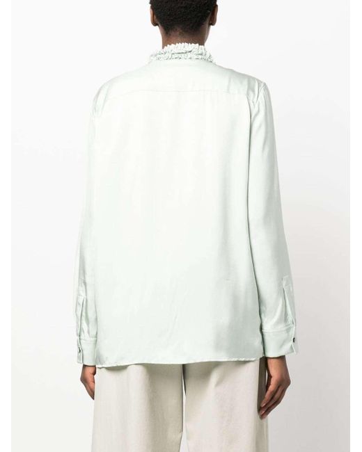 Jil Sander Multicolor Ruffle-Trim Blouse