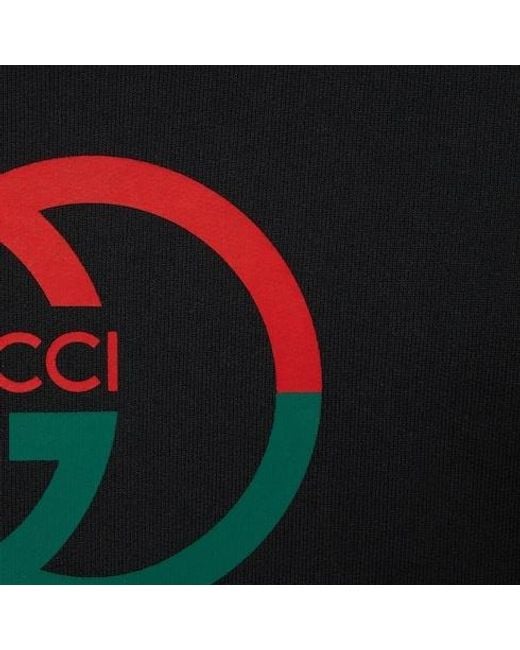 Gucci Black Interlocking G Drawstring Hoodie for men
