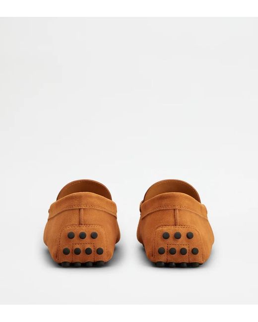 Tod's Brown Round-Toe Loafers for men