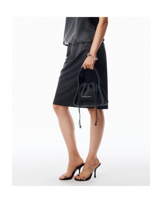 Alexander Wang Black Ryan Small Knit Tote Bag