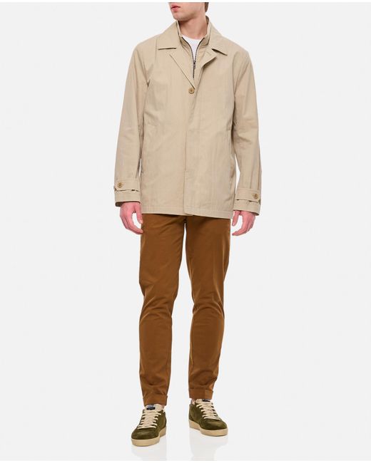 Fay Natural Buttoned Collar Jacket for men