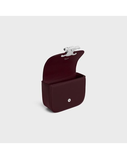 Céline Red Mini Chain Claude