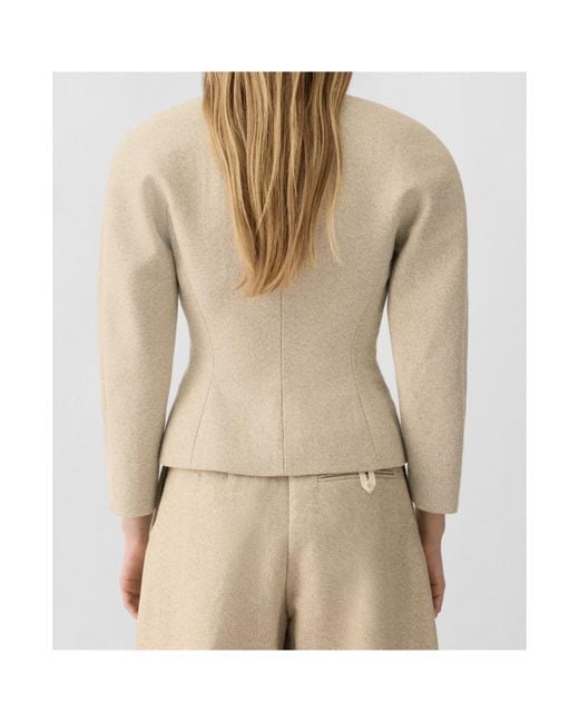 Jacquemus Natural The Mini Ovalo Jacket