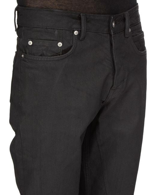 Rick Owens Black Belt-Loop Jeans for men