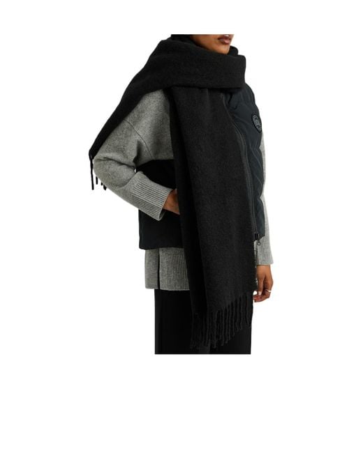 Canada Goose Black Alpaca-Blend Scarf