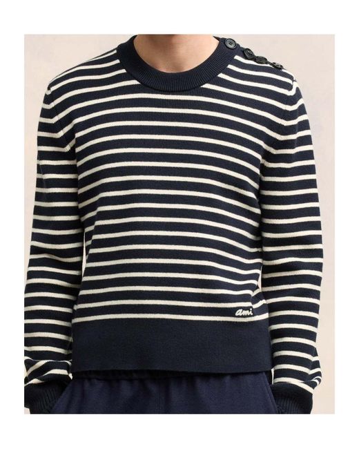 AMI Blue Sweaters for men