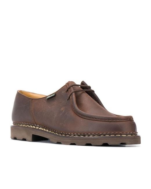 Paraboot Brown Michael Marche Lace-Up Shoes for men