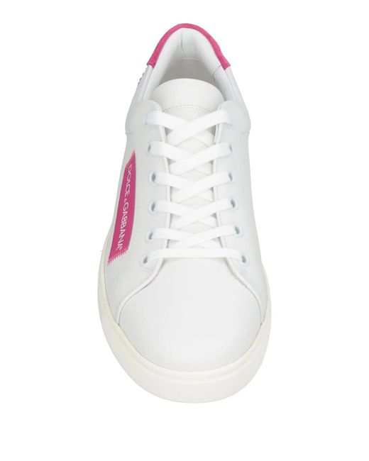 Dolce & Gabbana Pink Low-Top Trainers