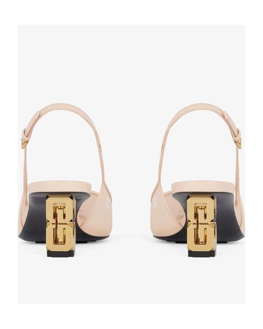 Givenchy Natural G Cube Slingback Pumps