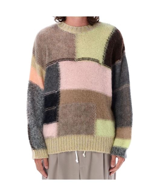 Magliano Gray Crewneck Knitted Sweater for men