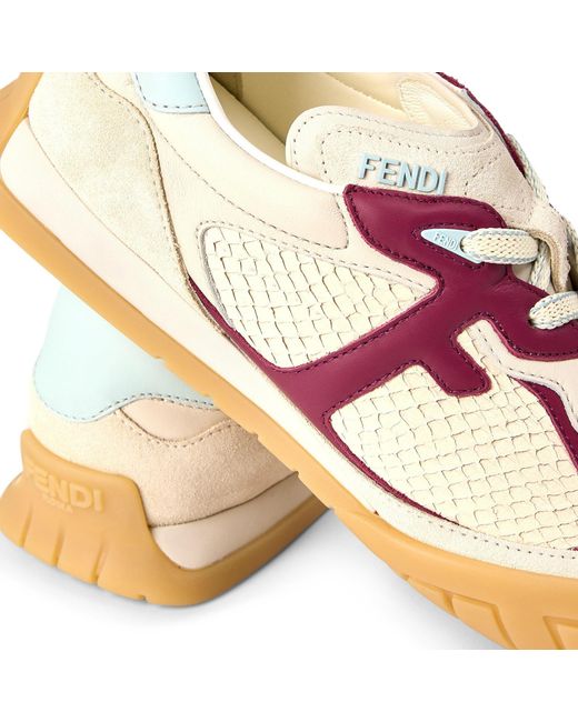 Fendi Pink Low-Top Casual Shoes