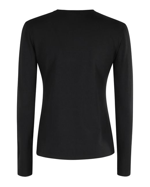Seventy Black Long Sleeved Crewneck T-Shirt