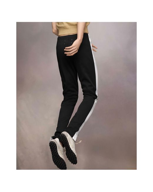 Maison Margiela Black Sport Jersey Trousers for men