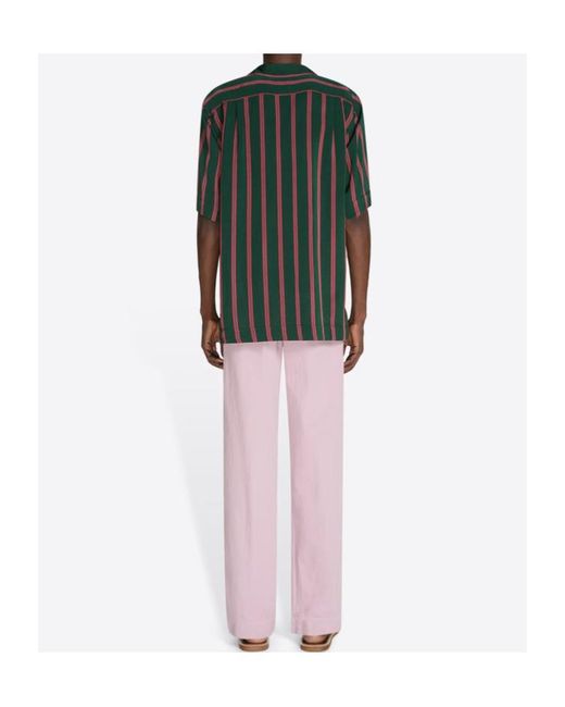 Dries Van Noten Pink Pencks Straight-Leg Pants for men