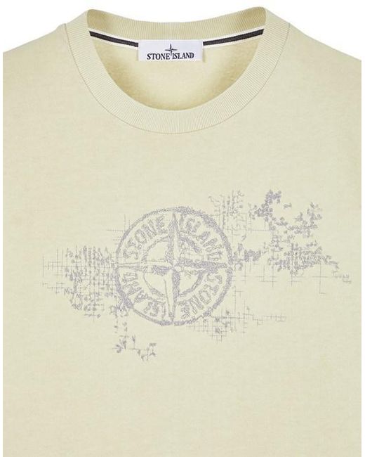 Stone Island Natural Short-Sleeved T-Shirt for men